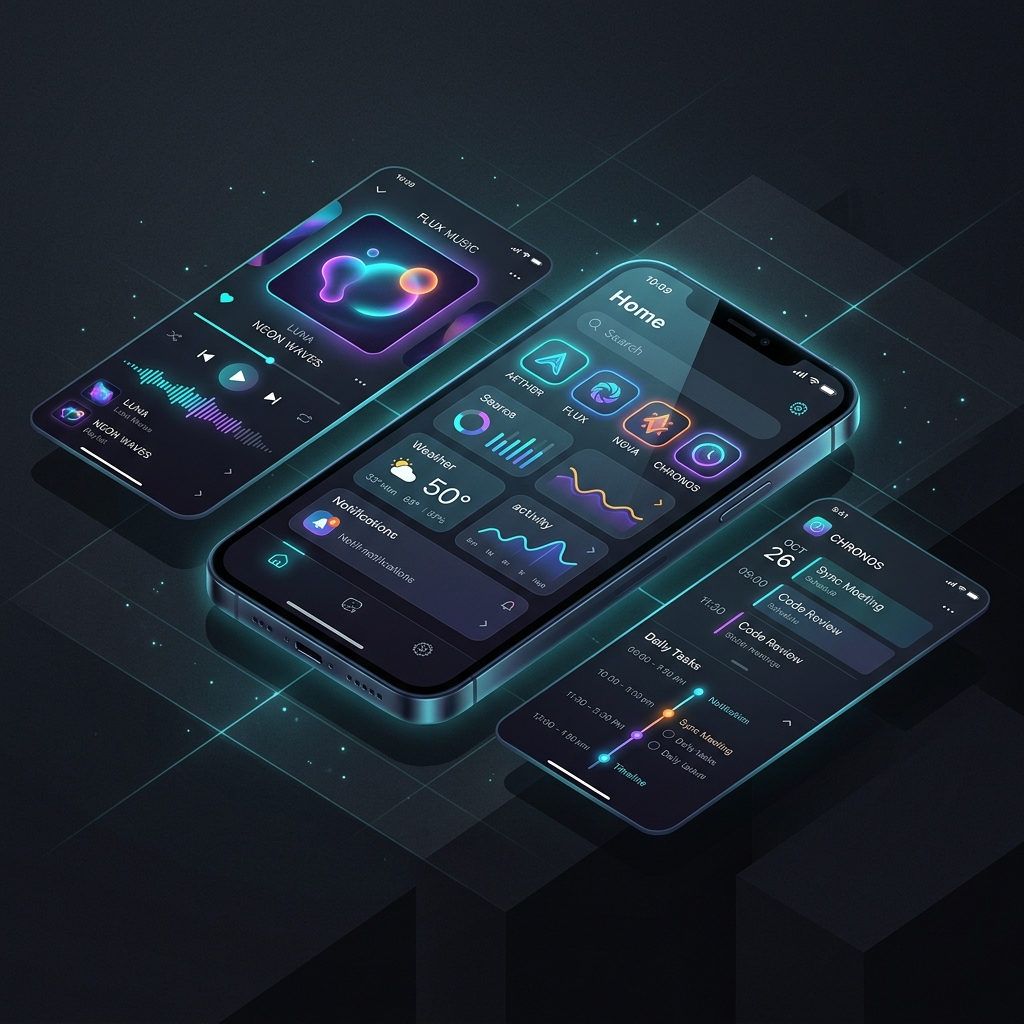 Mobile App Engineering Illustration