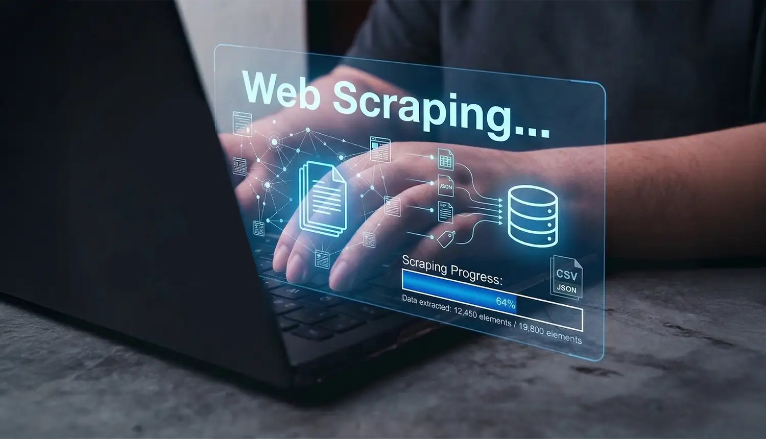 Advanced Web Scraping Illustration